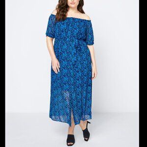 In Every Story From Penningtons Size 1X Off-the-shouldler Maxi Dress NEW